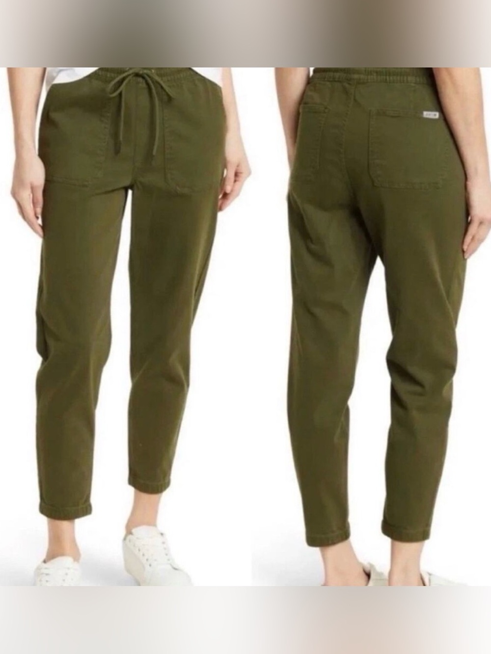 Joe's Jeans Olive Green Stretch Cropped Joggers Size XS
